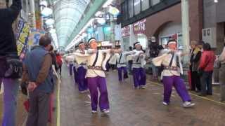 濱長花神楽さん　よさこい東海道2013立冬・2日目仲見世演舞場