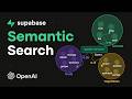Build Semantic Search with Supabase, pgvector & OpenAI Embeddings | Next.js Tutorial