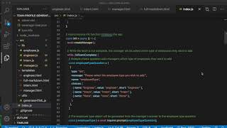 Team Profile Generator Demo & Code Explainer