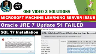 MACHINE LEARNING SERVER _ SQL INSTALLATION