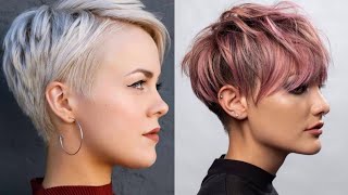 pixie haircuts for older women | curly pixie cut low maintenance haircuts 2023 for women over 50