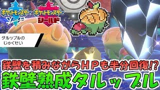 【ポケモン剣盾】鉄壁＋ＨＰ半分回復を同時にできる！熟成オボン鉄壁リサイクル物理受けタルップル【ランクバトル】