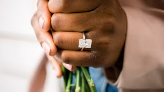 5 Carat Radiant Cut Lab Diamond Solitaire Engagement Ring in White Gold | Ada Diamonds