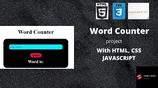 Javascript project: Word Counter || html css javascript
