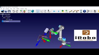 Robot Triangle Trace using Robodk + Python programming