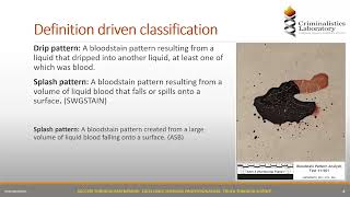 Using Objective Criteria for Bloodstain Pattern Classification