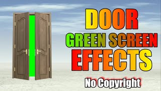 copyright free green screen Chroma Key Door Opening Copyright Free Video | Green Screen Effects