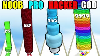 NOOB vs PRO vs HACKER vs GOD Crayon Rush 3D