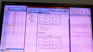 วิธีหาค่า correlation (r) หรือค่าสัมประสิทธิ์สหสัมพันธ์แบบเพียร์สัน ใน spss