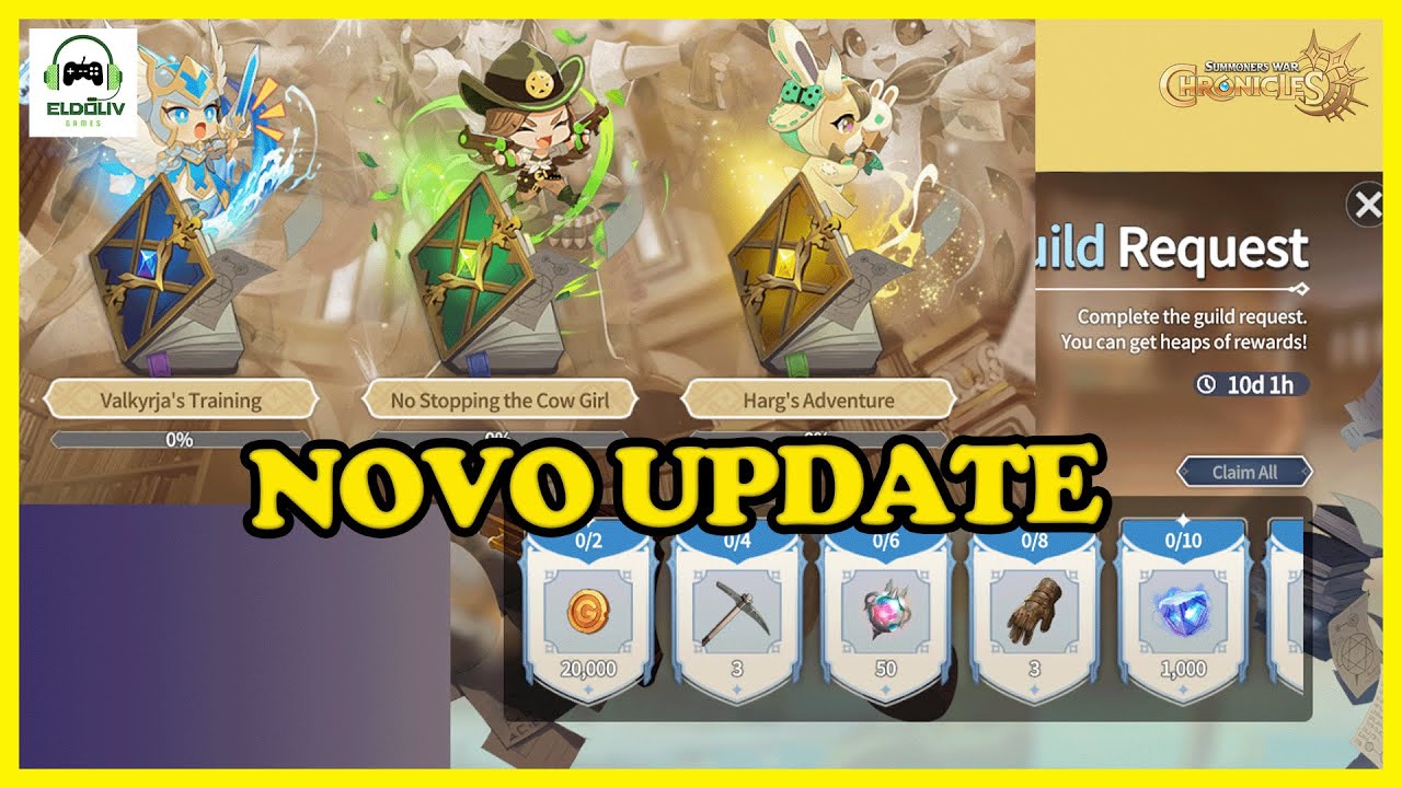 Novo Update, Novos Eventos! - Summoners War: Chronicles - YouTube