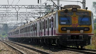 MUMBAI KASARA FAST LOCAL ACCELERATES THROUGH ASANGAON OUTER : CENTRAL RAILWAYS