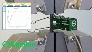 High-strength steel tensile test - short specimen (Epsilon Technology - Model 3442 extensometer)