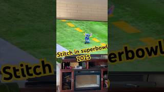 Stitch in superbowl 2025 #nfl #disney #stitch #abcnews