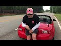 nc miata flash versa tune crackle and pop shoots massive flames