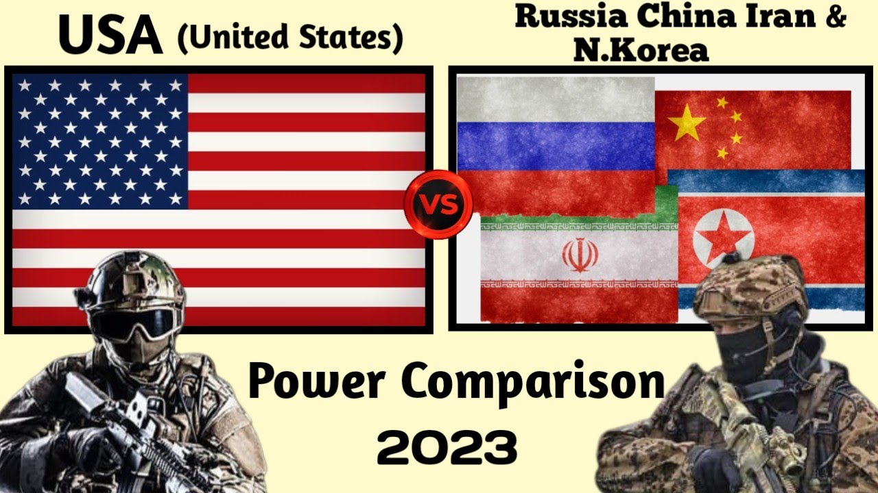 USA Vs Russia China Iran And North Korea Military Power Comparison 2023 ...