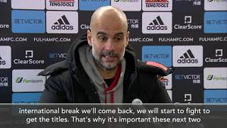 We are now starting to fight for titles' - Guardiola ahead of UCL QF