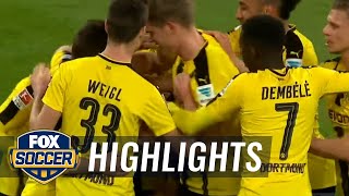 Gonzalo Castro scores a free kick for Dortmund | 2016-17 Bundesliga Highlights