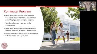 Cornell Precollege Studies Program | Summer 2026 | Information Session #4