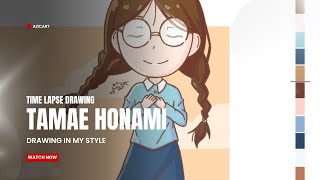 Gambar Tamae Honami | Drawing in My Style  [ibis Paint X]