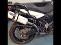 suzuki 650 v strom stainless motorbike exhaust system by mtc motorbike mufflers