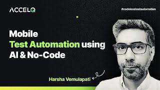 Mobile Test Automation using AI No-Code