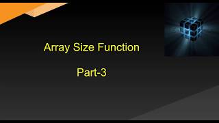Lab VIEW Array Size Tamil
