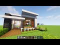 ⚡minecraft สอนสร้างบ้านโมเดิร์นหลังเล็ก modern house tutorial⚡