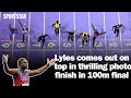 Highlights: Noah Lyles wins 100m final in thrilling photo finish - Paris Olympics 2024