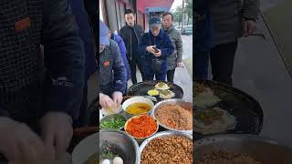 Grandpa makes bean skin breakfast snacks, glutinous rice balls and egg delicacies