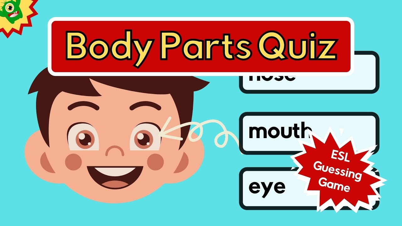 Body Parts Quiz ESL Game - YouTube