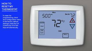 White-Rodgers Blue Series 12" - 1F95-1277 - How Do I Reset My Thermostat