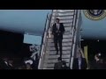 US President Barack Obama arrives in Kenya on Air Force One