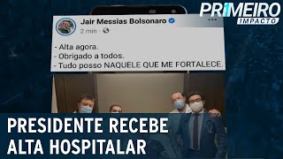 Bolsonaro recebe alta e comemora nas redes sociais | Primeiro Impacto (05/01/22)