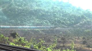 NAGERCOIL EXPRESS WITH OFFLINK GOC WDM-2 CLIMBING BHOR GHAT MOUNTAIN RANGE