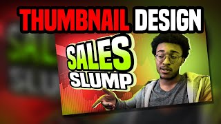 YouTube Thumbnail Design On Sales Slump | Adobe Photoshop 2025