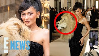 Kylie Jenner Wears Lion Head at Paris Fashion Week | E! News