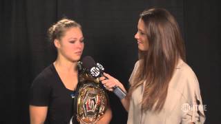 Strikeforce Rousey vs. Kaufman: Ronda Rousey Post-Fight Interview