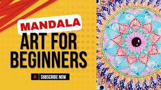 Colourful Mandala Art ll For Beginners #art #mandalaart