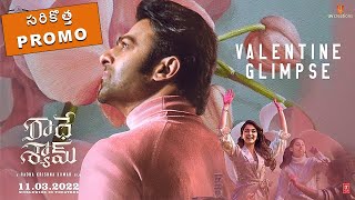Radheshyam Latest Glimpse Video | Prabhas | PoojaHegde | Radha Krishna Kumar | Valentines Day