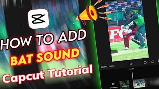 How to add Bat sound with cricket videos || Cricket Editing || Waqar Channel