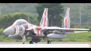 百里基地 アグレッサー 上がりとF4ファントムおてふり　なかちゃん放送から　4K