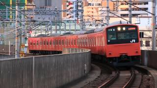 大阪環状線の201系　今宮駅　Osaka Loop Line Imamiya Station　(2015.2)