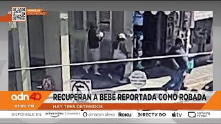 Recuperan a bebé reportada como robada en Morelos