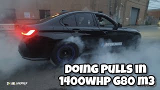 Doing Pulls in Mpowerhouse 8 Second G80 M3! Home of Some of the Fastest BMW's