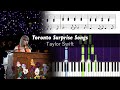 Taylor Swift - Toronto Surprise Songs - Accurate Piano Tutorial with Sheet Music