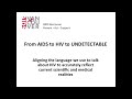 From AIDS To HIV To Undetectable. Using New Language to Change How We Talk About HIV