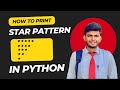 Star Pattern in Python Using For Loop | CodeWithAngel