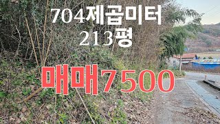 매물번호 604  세종시 12분 전  자연녹지 매매7500