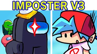 Friday Night Funkin' VS Impostor V3 FULL WEEK 1-3 + Cutscenes (FNF Mod/Hard) Among Us Secret Defeat