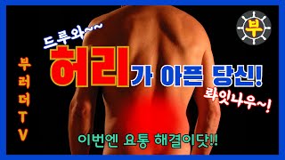 지긋지긋한 허리 통증!  요통의 원인과 해결책! 그리고 예방법.